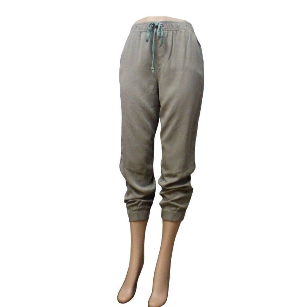 DO+BE Women’s Drawstring detailing Tencel Joggers, Size L, Olive